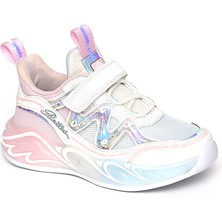 Pepino 2198 Kız Çocuk Beyaz Işıklı Filet Spor Ayakkabı