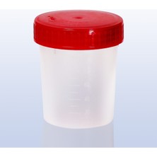 Allians Kırmızı Idrar Numune Kabı, 250 Adet, 100 Ml, Hijyenik ve Kullanışlı