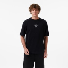 United4 Unıted4 Regular Fit Erkek Siyah T-Shirt.sıyah