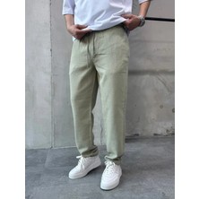 Difransel Jeans Erkek Relax Fit Lastikli Bel Keten Pantolon