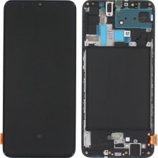 OEM Samsung A705 A70 LCD Ekran Kasalı OLED Büyük Inç - Siyah