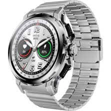 Kalobee SK43 Sports Watch Series Amoled Ekran 3 Kordonlu Akıllı Saat– iPhone & Android Uyumlu,48 mm Gümüş