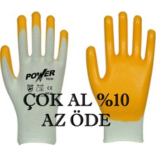 Power Tek 10 Numara 10 Çift Hafif Iş Eldiveni