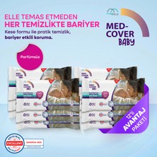 Med-Cover Baby Pişik Önleyici Bakım Mendili – Kese Formu 8'li x 12 Avantaj Paketi