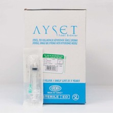 Allians Ayset 2 cc Yeşil Uzun Enjektör, 900 Adet, 4 Kutu, Hijyenik ve Güvenilir