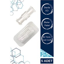 T-Lab Steril Luer Lock Konnektör (Connector) Iki Enjektör(Şırınga) Arası Geçiş Adaptörü Aparat 10 Adet