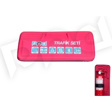 PND Oto Lux Eva Çanta Kırmızı Trafık Setı E Belgelı