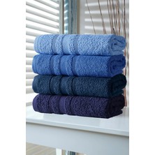 DNZGÜLCAN Ada 4'lü Havlu Seti El Havlu Yüz Havlu %100 Pamuk 70X140 cm