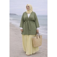 Cng Moda Büyük Beden Muslin Kimono