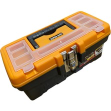 Veka Super-Bag 13” (32 Cm) Metal Kilitli Takım Çantası – Organizer Bölmeli, Dayanıklı Plastik Alet Kutusu