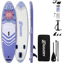 Eggory 320 cm x 81 cm x 15 cm Şişme Paddle Board – Şişme Sup Board 150 kg Taşır Şişme Sörf Tahtası
