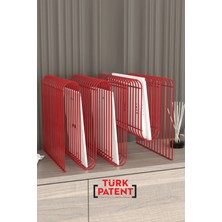 Boz Concept Home Koltuk Yanı Metal Dergilik Space Age Dekoratif Metal Gazetelik, Plaklık ve Ev Düzenleyici Kitap Rafı