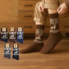 Kral Socks Unisex 3'lü Alpaka Yünlü Çorap Termal Kalın Yumuşak Kışlık Bot Çorabı