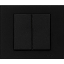 Ovivo Grano Siyah İkili Komütatör Çerçeveli Modern Tasarım ve Yüksek Dayanıklılık