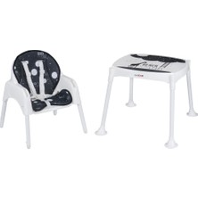 Baby Door BabyDoor & Mama Star Beyaz Pedli Mama Sandalyesi 3 In 1 Ergonomik Tasarım 6 Ay-3 Yaş Arası