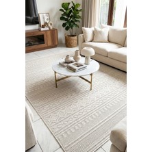 Melaris Halı Leon Bukle Sisal Dokuma Halı Naturel Jüt Kilim Salon Oturma Odası Halısı