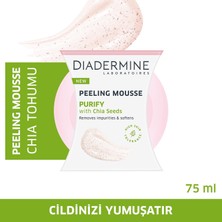Diadermine Peeling Mousse Köpük 150 ML Chia Tohumları İle Ciltteki Siyah Noktaları Arındırır