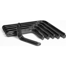 Hırsan Lüks Raf Altı Siyah (12 Adet) 12X19CM  6x8