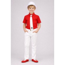 Dıgıl Kids Erkek Çocuk Keten Pantolon Gömlek Takım