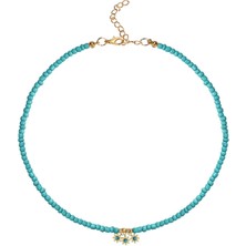 Cal's Papatya Detaylı Dizi Kolye