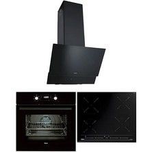 Teka Siyah Ankastre Set (Izc 64010 Ocak + Hak 627 Fırın + Atv 60.3 M Davlumbaz)