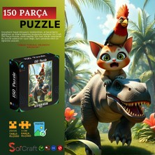 Soi Craft 150 Parça Puzzle Rex ve Küçük Dostları
