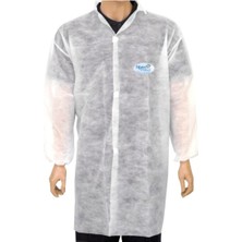 Allians Beyaz Hasta Önlüğü 50 Adet, Konforlu ve Kullanışlı Sağlık Kıyafeti