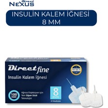 Allians 8 mm Kalem Iğnesi, 100 Adet, Güvenli ve Dayanıklı Uygulama Seti