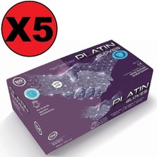 Allians Nitril Pudrasız Mavi Eldiven, Large (L), 100'LÜ Paket, Güvenli Koruma