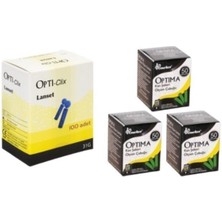 Allians Kan Şekeri Ölçüm Stripleri Seti, 4 Kutu, Güvenilir ve Kolay Kullanım