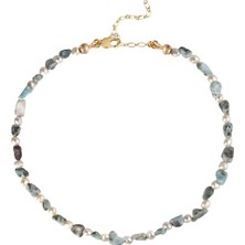 Cal's Inci Detaylı Doğal Taş Kolye