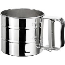 Gümüş Renkli IKEA Idealisk Paslanmaz Çelik Un Eleği 10.5 cm Çap Dayanıklı Malzeme Özellikleri