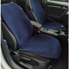 SKY Oto Koltuk Koruyucu Minder Kılıf Cepli 2'li Set Lacivert Renk