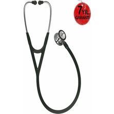 Allians Yüksek Kaliteli 3m Kardioloji 4 Stetoskop Siyah ve Ayna Detaylı
