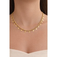 14K Gold Renk Kaplama Xuping Papatya Yolu Kolye