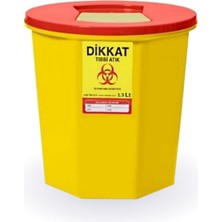 Allians 10L Tıbbi Atık Kutusu 5'li Set, Kesici ve Deilici, Güvenli Atık Yönetimi