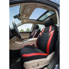 Mevas Monza Siyah Kırmızı Serisi Renault Megane 4 Hb Koltuk Kılıfı Tam Set