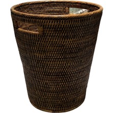 Hasır Atık Kağıt Kutusu Kahverengi