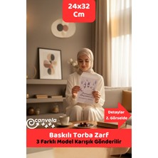 İstisna 6 Adet Ramazan Temalı Özel Baskılı 24X32 cm Torba Zarf 3 Farklı Model