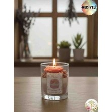 Flora Mum Dekoratif Şakayıklı ( Soya Wax) Sandal Kokulu