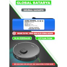 GLOBAL BATARYA Dreame Z10 Pro Akıllı Robot Süpürge Bataryası 14.4V 5200MAH Pil
