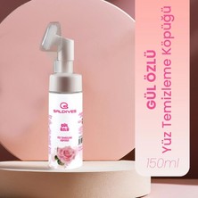 Saldives Gül Cilt Temizleme Köpüğü 150 ml • Doğal İçerikli Yüz Temizleme Köpüğü • Günlük Cilt Temizleyici
