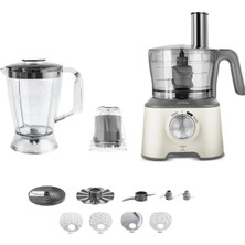 Karaca x Refika Mastermaid Power 10 In 1 Mutfak Robotu Swiss Cream 2000W