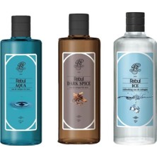 Rebul Kolonya Erkeklere Özel 270 ml 3'lü Dark Spice + Ice + Aqua Bahar Kokulu Dökme