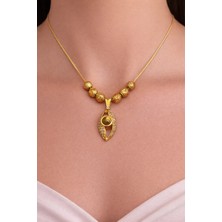 Melisa Takı & Aksesuar Taşlı Damla Kolye