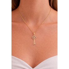 Taşlı Anahtar Kolye