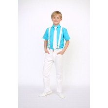 Dıgıl Kids Erkek Çocuk Takım Askı Papyon Gömlek Pantalon