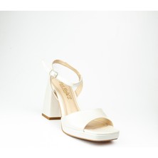 Babalı Miss Park Moda 88- 1 Platform Topuklu Ayakkabı Sedef