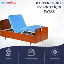 Hedef Medikal 2 Motorlu Ev Tipi Ahşap Hasta Karyolası - Ev ve Hastane Tipi
