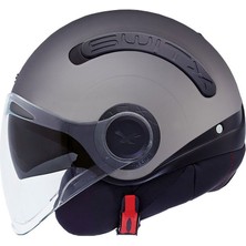 Nexx Sx.10 Güneş Vizörlü Açık Kask (Mat Titanyum)